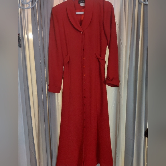 Leslie Fay Dresses & Skirts - Vintage Leslie Fay Calf-Length Buttn Down 1970s Style Hostess Dress
